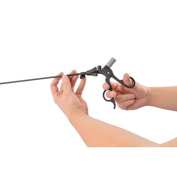 Біполярний затискач (атравматичний тип) ЛОКЕМЕД Ф5*330 з пластиковою рукояткою, з кабелем