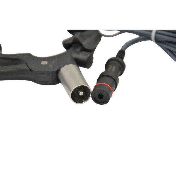 Біполярний затискач (атравматичний тип) ЛОКЕМЕД Ф5*330 з пластиковою рукояткою, з кабелем