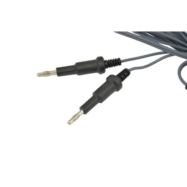 Біполярний затискач (атравматичний тип) ЛОКЕМЕД Ф5*330 з пластиковою рукояткою, з кабелем